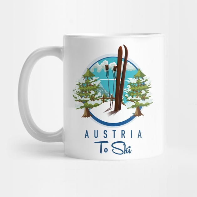 Austria To Ski sports logo by nickemporium1